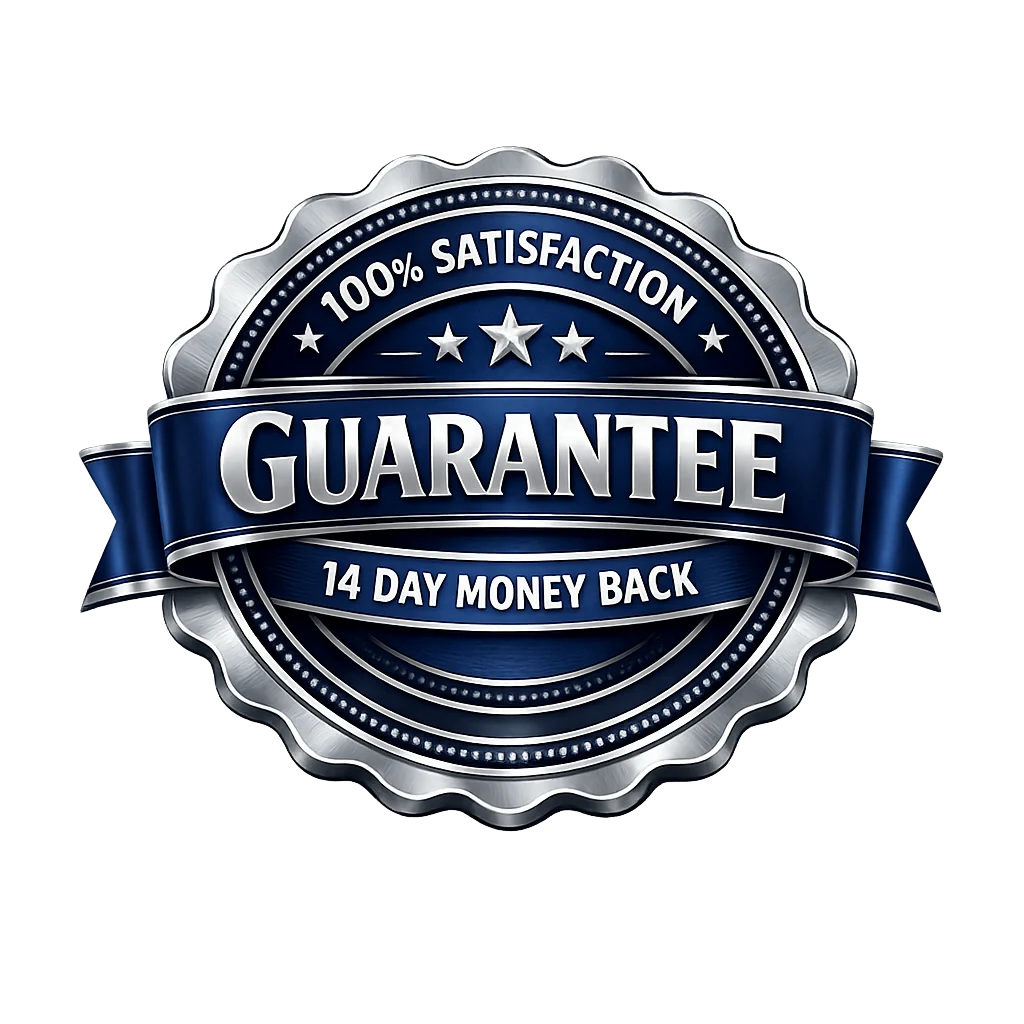 100 percent satisfaction money back guarantee stamp